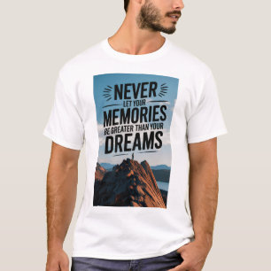 T-shirt Ne laissez jamais vos souvenirs être plus grands q