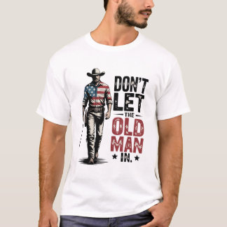 T-shirt Ne laissez pas entrer le vieil homme dans le drape