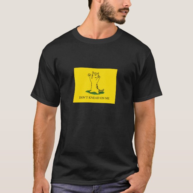 T-shirt NE MALAXEZ PAS SUR MOI (l'arrière - plan jaune) (Devant)