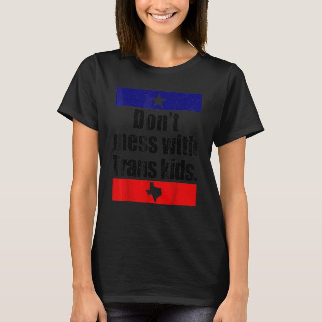 T-shirt Ne manquez pas avec les enfants trans (Devant)