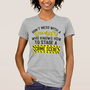T-shirt Ne manquez pas avec une femme