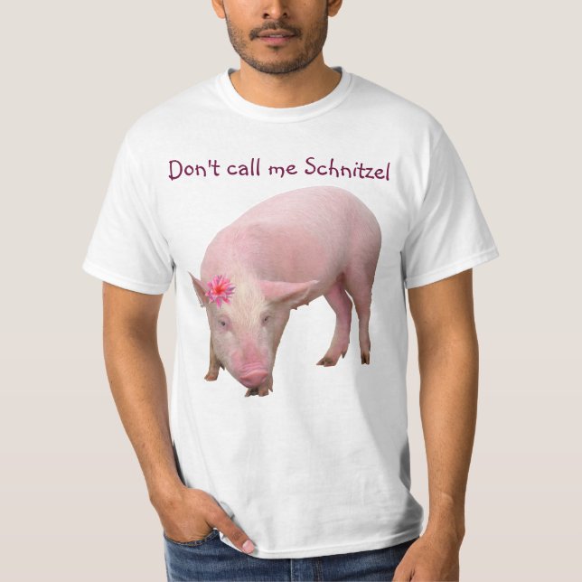 T-shirt Ne m'appelez pas Schnitzel (Devant)
