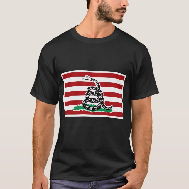 T-SHIRT NE MARCHEZ PAS SUR MOI LE DRAPEAU - AUCUN TEXTE - (Devant)