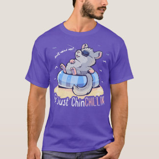 T-shirt Ne me dérange pas Je ne suis que ChinCHILLIN