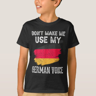 T-shirt Ne me faites pas utiliser ma voix allemande Profes