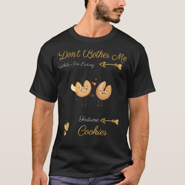 T-shirt Ne me gêne pas Je mange des cookies (Devant)