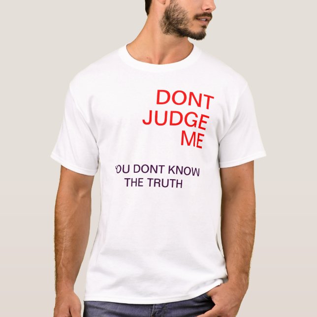 T-shirt Ne me jugez pas (Devant)