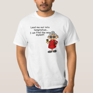 T-shirt Ne Me Menez Pas Dans Un Humour De Tentation