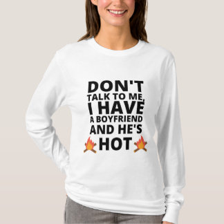 T-SHIRT NE ME PARLE PAS, J'AI UN PETIT AMI ET IL EST CHAUD