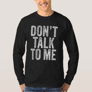 T-shirt Ne me parlez pas Introvert Funny Vintage