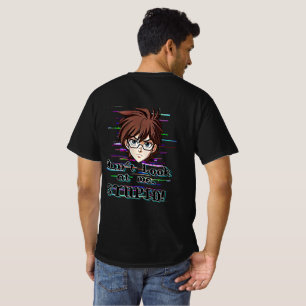T-shirt Ne me regarde pas, IDIOT