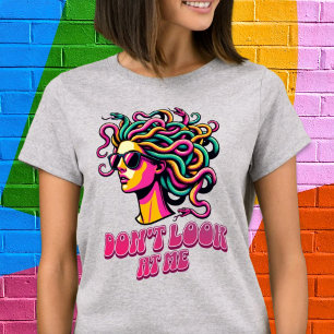 T-shirt Ne me regardez pas Serpent Hair Goddess Pop Art Sh