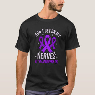 T-shirt Ne me tapez pas sur les nerfs Ruban de sensibilisa