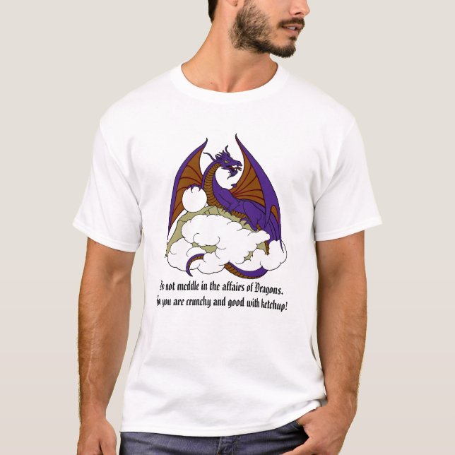 T-shirt Ne mêlez pas dans les affaires des dragons (Devant)