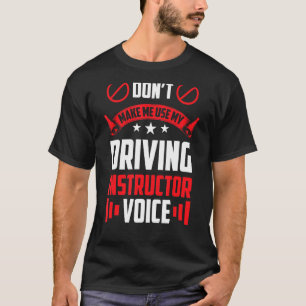 T-shirt Ne m'oblige pas à utiliser mon instructeur de cond