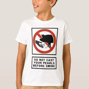T-shirt Ne moulez pas vos perles avant 7:6 de Matthew de