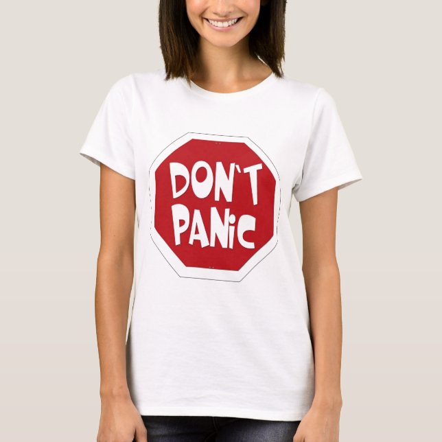 T-shirt Ne paniquez pas (Devant)