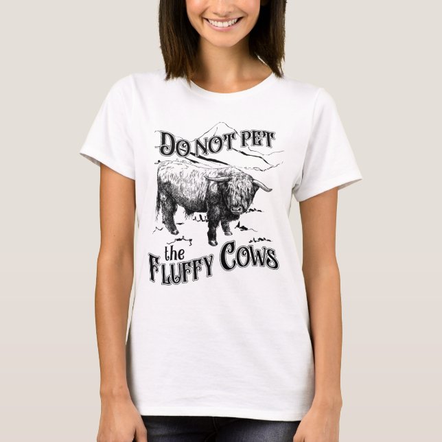 T-shirt Ne Pas Attirer La Chemise Du Parc National Des Vac (Devant)