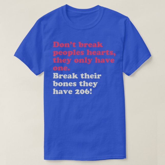 T-shirt Ne pas briser les coeurs Coeur Coeur (Design devant)