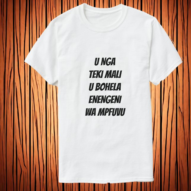 T-shirt Ne pas cravate d'argent dans la jambe de l'hippopo (Créateur téléchargé)