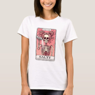 T-shirt Ne pas être salé Squelette Tarot