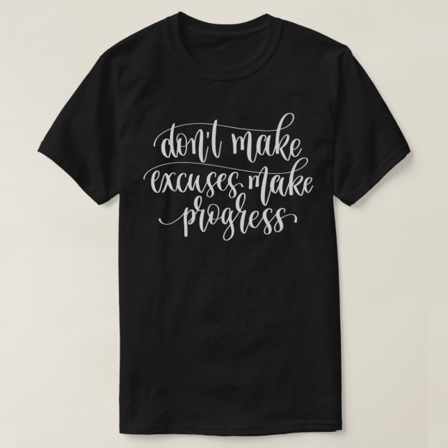 T-shirt Ne pas faire des exemples faire des progrès (Design devant)