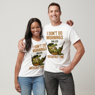 T-shirt Ne pas faire le matin petit déjeuner Croc