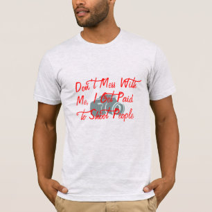 T-shirt ne pas gâcher avec moi photographie drôle design
