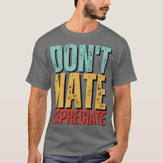 T-shirt Ne pas haïr Amortir Drôle Comptabilité