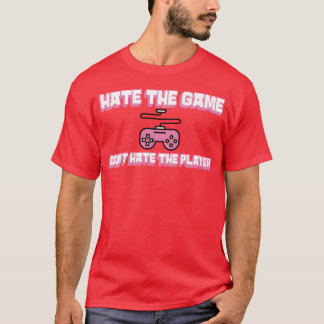 T-shirt Ne pas haïr le joueur haïr le jeu rétro