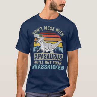 T-shirt Ne Pas Mess Avec Papasaurus T Re Dino Papa Dinosau