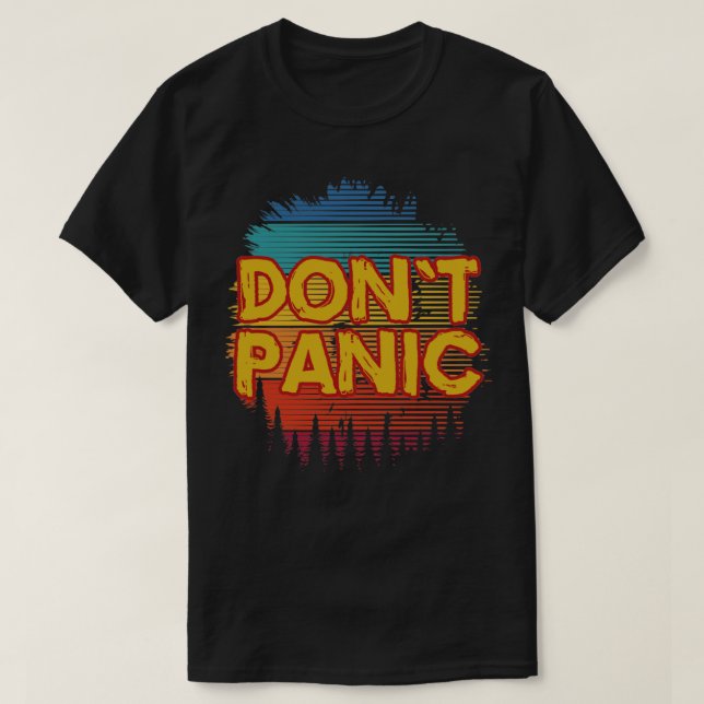 T-shirt Ne pas paniquer 1 (Design devant)