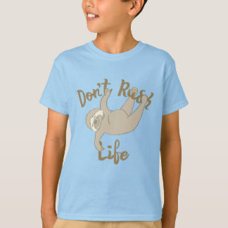 T-shirt Ne pas précipiter la fente de vie