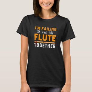 T-shirt Ne Pas Rassembler Flute Flutist Music Player