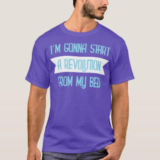 T-shirt Ne pas regarder en arrière dans la colère bleu1
