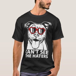 T-shirt Ne peut voir la fosse des détracteurs Pitbull avec