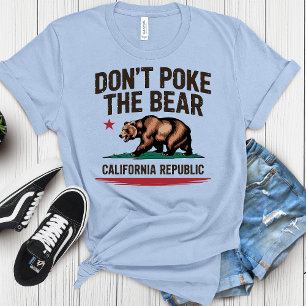 T-shirt Ne Poke Pas L'Ours Fierté Californienne