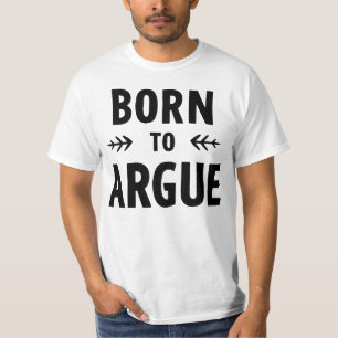 T-shirt Né pour argumenter – La vie d'avocat