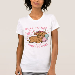 T-shirt Né pour faire du bruit, forcé de travailler Mème d