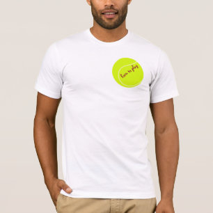 T-shirt Né pour jouer, avec balle de tennis