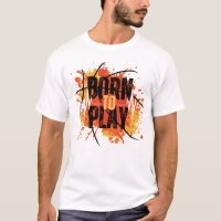 Né Pour Jouer Savage Alpha Homme Typographie