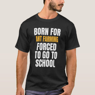 T-shirt Né Pour L'Agriculture De La Viande
