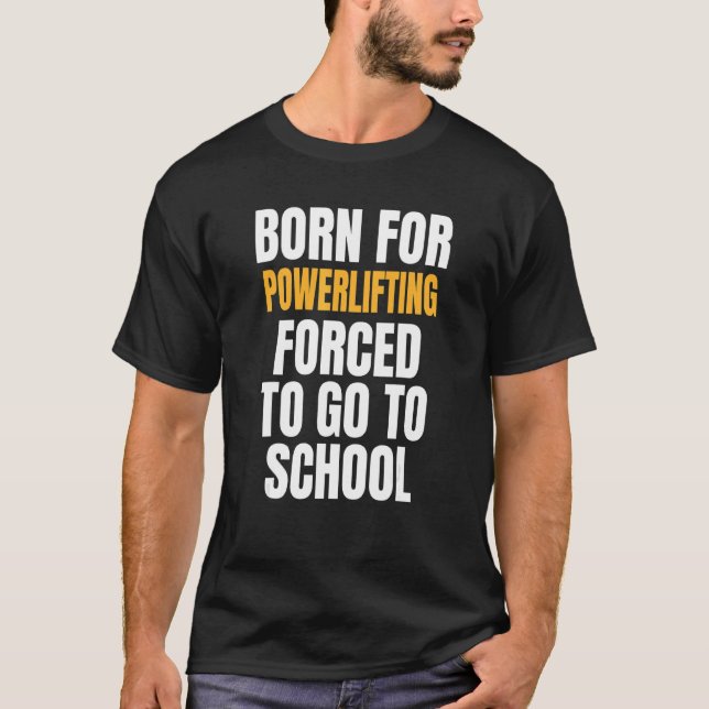 T-shirt Né Pour L'Animation (Devant)