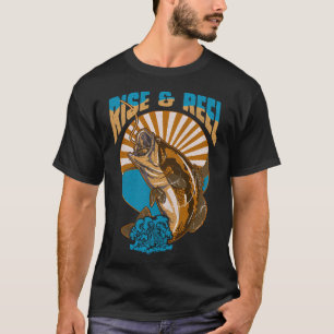 T-shirt Né pour pêcher - l'évolution de l'homme