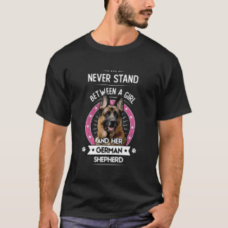 T-shirt Ne Restez Jamais Entre Une Fille Et Son Berger All
