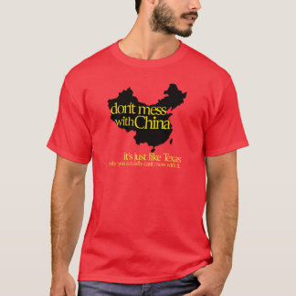 T-shirt Ne salissez pas avec la Chine
