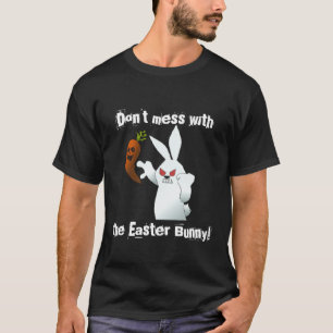 T-shirt Ne salissez pas avec la conception folle de lapin