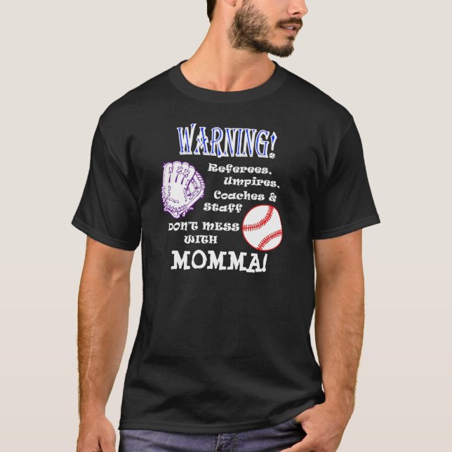 T-shirt Ne salissez pas avec la pièce en t de mamans (Devant)