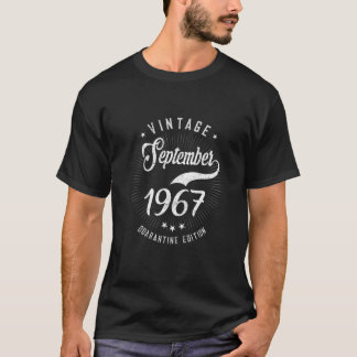 T-shirt Né Septembre 1967 54E Jour De Quarantaine Fabriqué
