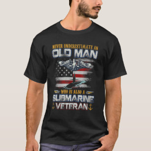 T-shirt Ne Sous-Estimez Jamais Le Service Sous-Marin Old M